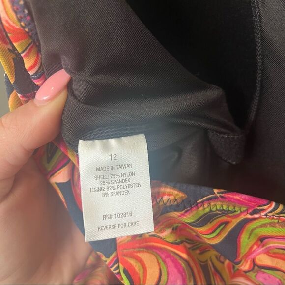 Garnet Hill Active Square-Neck One-Piece Swimsuit - Picture 11 of 11